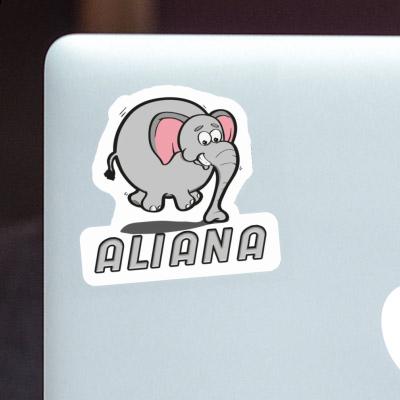 Sticker Jumping Elephant Aliana Notebook Sticker Jumping Elephant Aliana Notebook Image