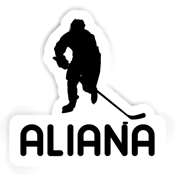 Eishockeyspieler Aufkleber Aliana Eishockeyspieler Aufkleber Aliana Image