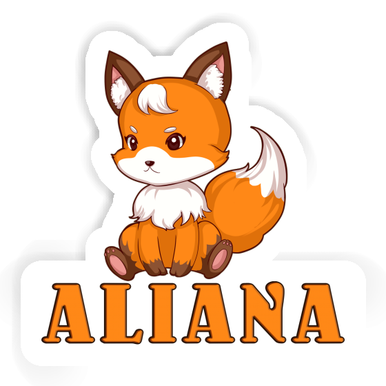 Autocollant Renard Aliana Notebook Image
