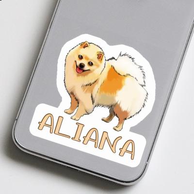 Autocollant Spitz allemand Aliana Notebook Image