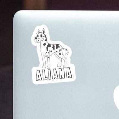 Great Dane Dog Sticker Aliana Great Dane Dog Sticker Aliana Image
