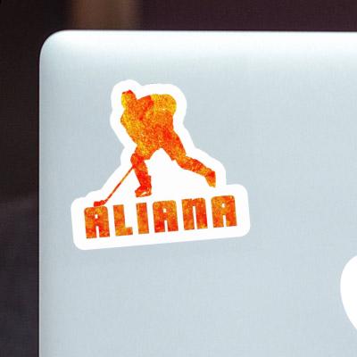 Sticker Aliana Eishockeyspieler Notebook Sticker Aliana Eishockeyspieler Gift package Image