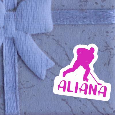 Joueuse de hockey Autocollant Aliana Notebook Joueuse de hockey Autocollant Aliana Gift package Image