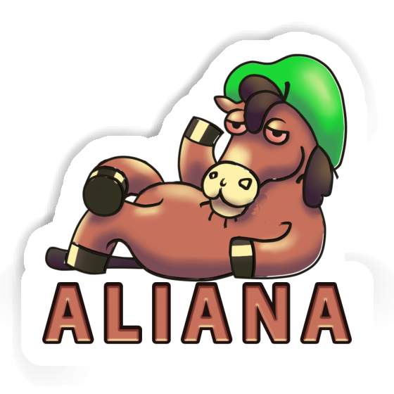 Sticker Lying horse Aliana Sticker Lying horse Aliana Image