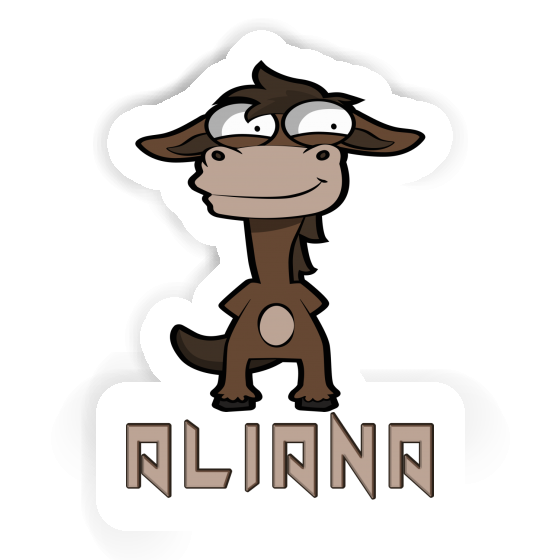 Sticker Aliana Standing Horse Notebook Sticker Aliana Standing Horse Gift package Image