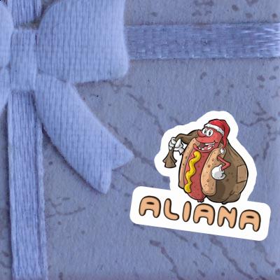 Autocollant Aliana Hot-dog de Noël Notebook Autocollant Aliana Hot-dog de Noël Notebook Image