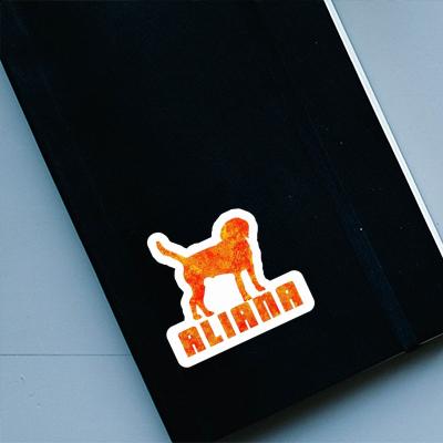 Hund Aufkleber Aliana Laptop Image