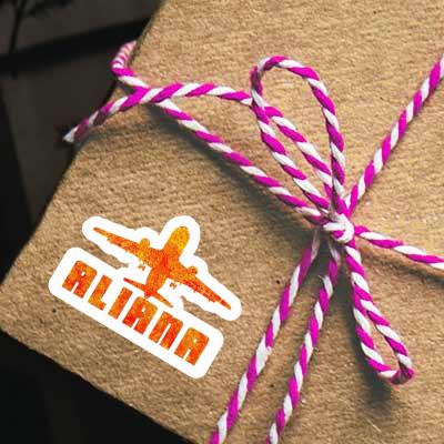 Jumbo-Jet Aufkleber Aliana Notebook Jumbo-Jet Aufkleber Aliana Gift package Image
