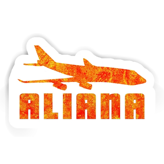 Jumbo-Jet Aufkleber Aliana Notebook Jumbo-Jet Aufkleber Aliana Gift package Image
