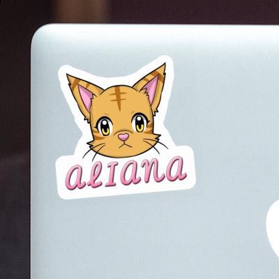Tête de chat Autocollant Aliana Notebook Tête de chat Autocollant Aliana Gift package Image