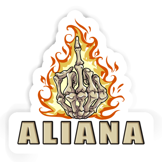 Aufkleber Aliana Mittelfinger Gift package Image