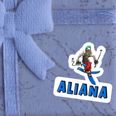 Autocollant Skieur Aliana Notebook Autocollant Skieur Aliana Gift package Image