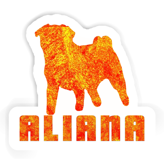 Aliana Sticker Pug Aliana Sticker Pug Image