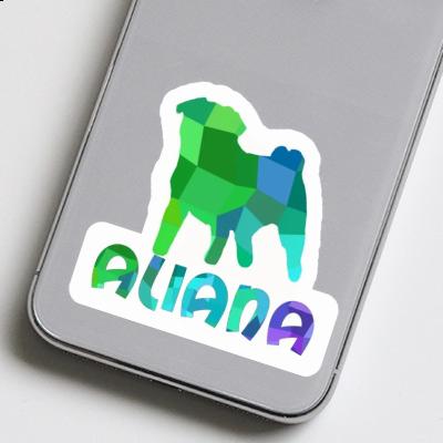 Pug Sticker Aliana Notebook Image