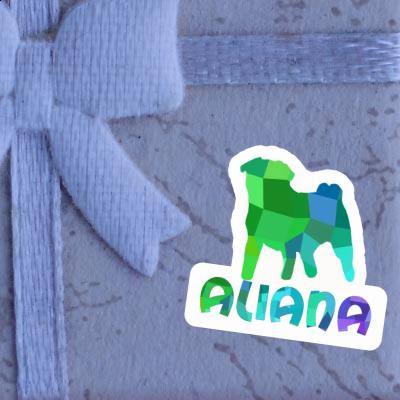 Pug Sticker Aliana Image