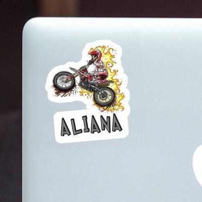 Dirt Biker Sticker Aliana Notebook Dirt Biker Sticker Aliana Notebook Image