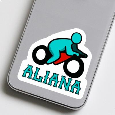Sticker Motorradfahrer Aliana Notebook Sticker Motorradfahrer Aliana Gift package Image