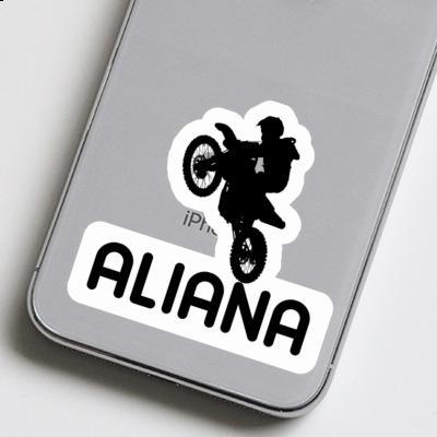 Autocollant Motocrossiste Aliana Notebook Image