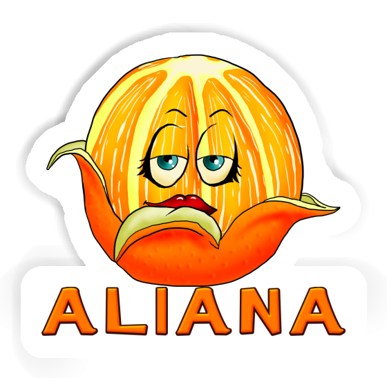 Aliana Aufkleber Orange Notebook Aliana Aufkleber Orange Gift package Image