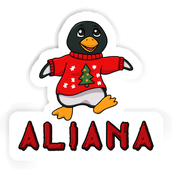 Aliana Autocollant Pingouin Laptop Image