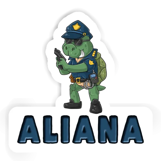 Policier Autocollant Aliana Notebook Policier Autocollant Aliana Notebook Image