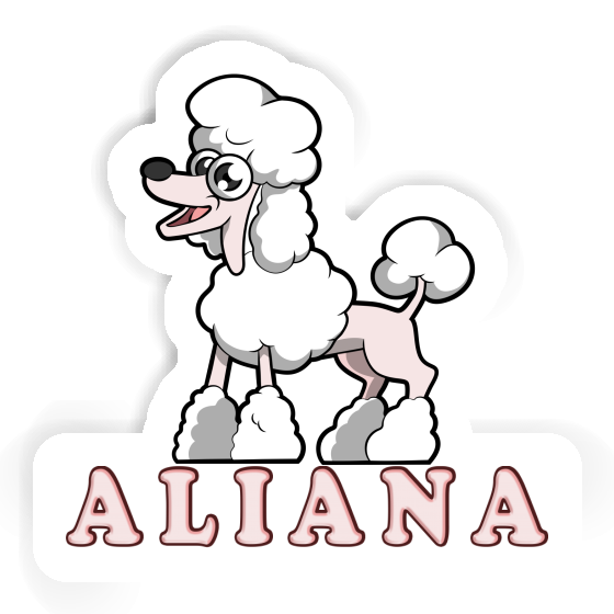 Sticker Aliana Poodle Notebook Sticker Aliana Poodle Gift package Image