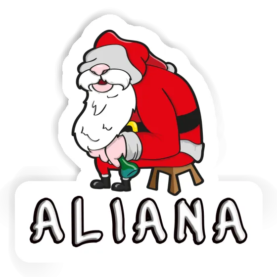 Sticker Weihnachtsmann Aliana Notebook Sticker Weihnachtsmann Aliana Gift package Image