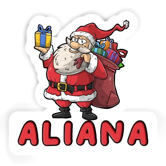 Aufkleber Aliana Weihnachtsmann Notebook Aufkleber Aliana Weihnachtsmann Gift package Image