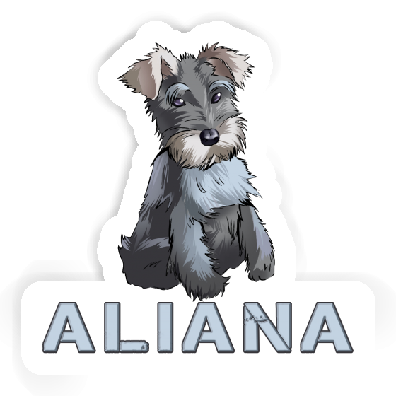 Schnauzer Sticker Aliana Gift package Image