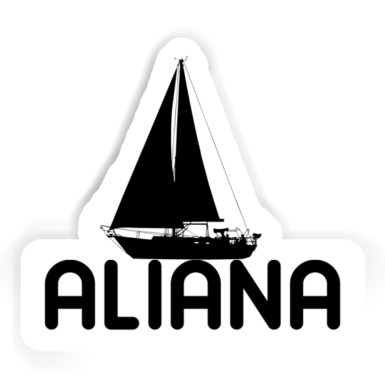 Sticker Aliana Segelboot Notebook Sticker Aliana Segelboot Gift package Image