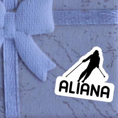 Aliana Autocollant Skieuse Laptop Image