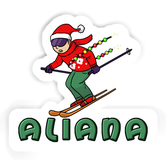Autocollant Aliana Skieur Notebook Autocollant Aliana Skieur Notebook Image