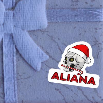 Crâne de Noël Autocollant Aliana Laptop Crâne de Noël Autocollant Aliana Laptop Image
