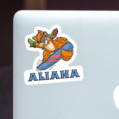 Aliana Autocollant Snowboardeuse Aliana Autocollant Snowboardeuse Image