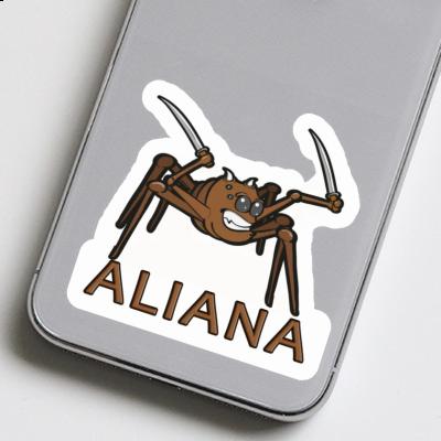 Araignée de combat Autocollant Aliana Notebook Araignée de combat Autocollant Aliana Notebook Image
