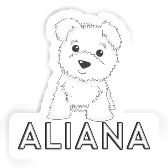 Sticker Aliana Westie Laptop Image