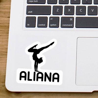 Aufkleber Aliana Yoga-Frau Notebook Aufkleber Aliana Yoga-Frau Notebook Image
