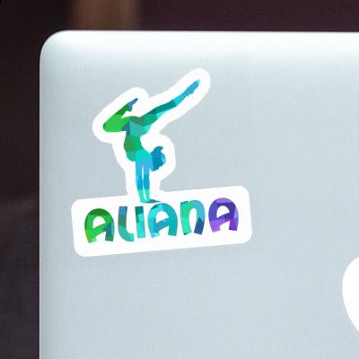 Aliana Sticker Yoga Woman Aliana Sticker Yoga Woman Image