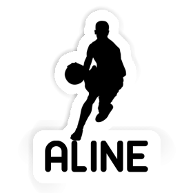 Basketballspieler Aufkleber Aline Image