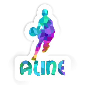 Sticker Basketball Player Aline Image