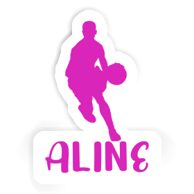 Autocollant Aline Joueur de basket-ball Image