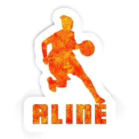 Sticker Aline Basketballspielerin Image