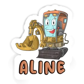 Little Excavator Sticker Aline Image