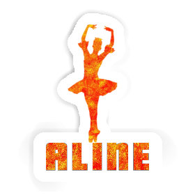 Aline Autocollant Ballerine Image