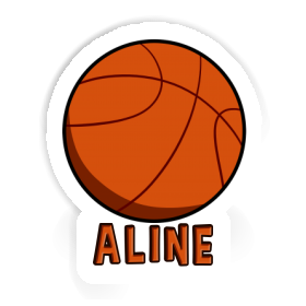 Ballon de basketball Autocollant Aline Image