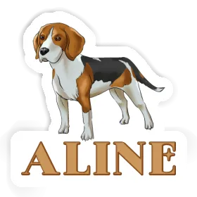 Beagle Aufkleber Aline Image