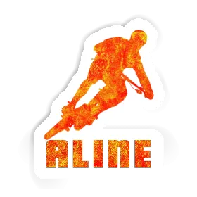 Biker Sticker Aline Image