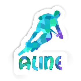 Aline Sticker Biker Image