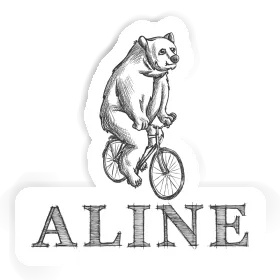 Velofahrer Sticker Aline Image