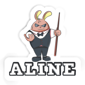 Billiards Player Sticker Aline Image